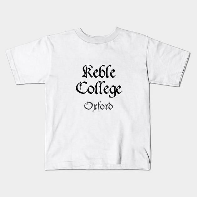 Oxford Keble College Medieval University Kids T-Shirt by RetroGeek